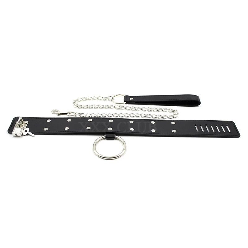 Тьерри ошейник для взрослых с замком и металлическим поводком женщин собачий раб