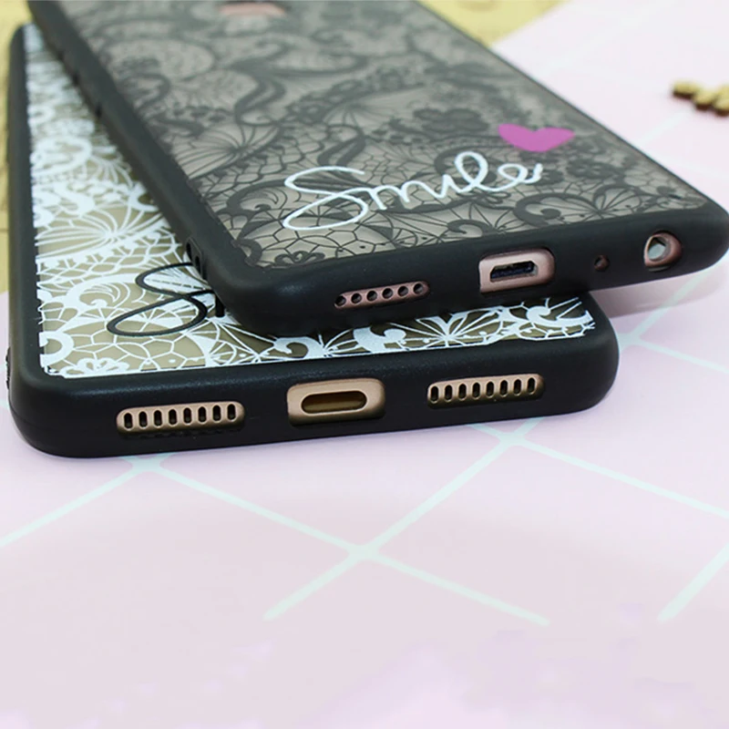 Kerzzil Lace Flower Hard PC+TPU Case For Samsung Galaxy S9 S8 Plus S7 edge Note 8 9 J7 J6 J5 J4 J3 J2 2017 A3 A5 A8 A6 2018 |