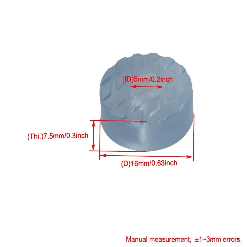 100 шт. круглые резиновые прозрачные фиолетовые амортизаторы защита ножек для