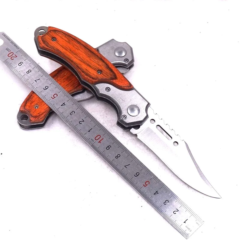 Small Knife with LED Складной тактический Ножи на открытом воздухе нож для выживания в бою складной Ножи, для кемпинга, охоты, карманный Ножи с светодиодный фонарик для повседневного использования, многофункциональные инструменты - Цвет: Small Knife with LED