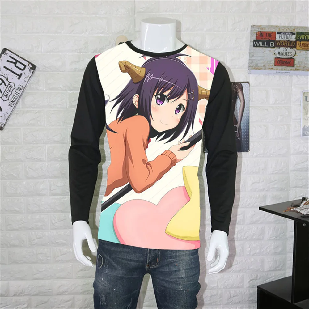 Косплей японское аниме рубашка Gabriel DropOut футболки с коротким рукавом Satanichia McDowell