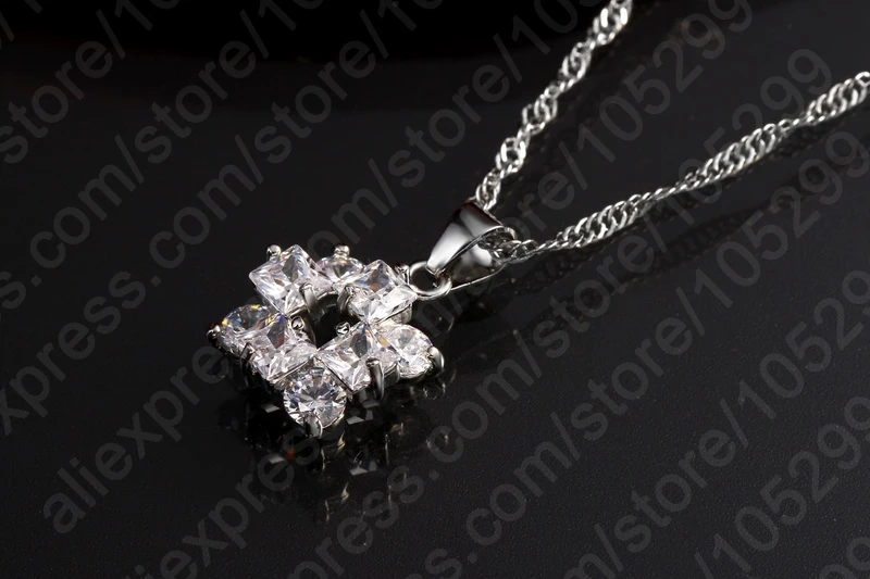 Свадебные аксессуары для невесты Ювелирные наборы Женская мода 925 серебряное