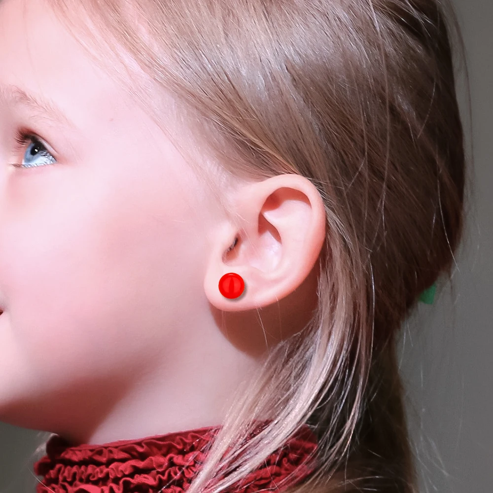 Женские круглые серьги гвоздики METOO новые Маленькие Разноцветные из керамики