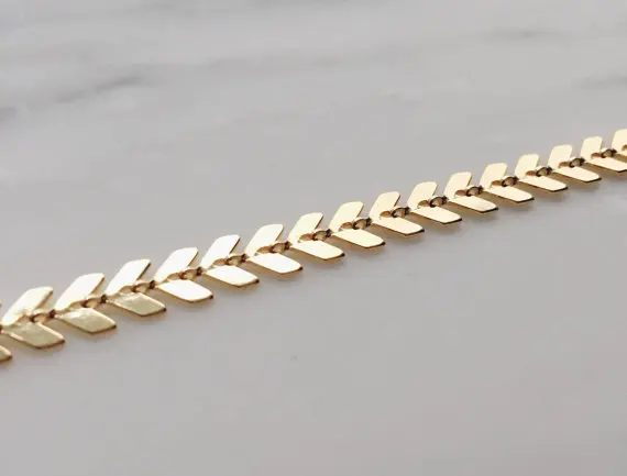 Новинка золотой цвет богемы цепочка со стрелками ожерелья для женщин шеврон