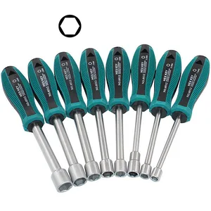 Торцевой ключ из хромованадиевой стали, 3 мм-14 мм, отвертка, шестигранная гайка, ручной инструмент