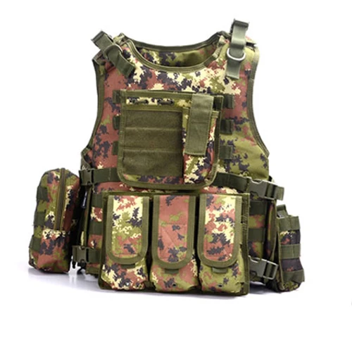 Военный тактический жилет Wargame Body Field Airsoft Molle Armor охотничий боевой жилет CS Jungle Equipment 900D нейлоновый жилет SWAT - Цвет: CAMO