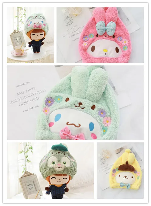 Новинка 2019 удлиненная плюшевая шапка для волос Duffy Bear stellalou Rabbit My Melody Little Twin