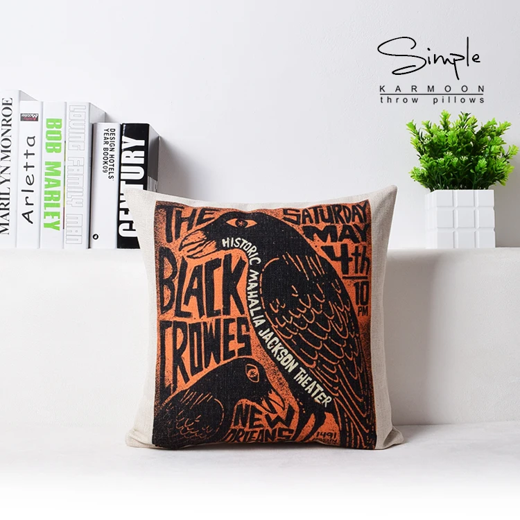 Наволочки с граффити для домашнего декора, украшение рок-поп-арт, декоративные подушечки, наволочки из льна и хлопка для дивана 45х45 см.