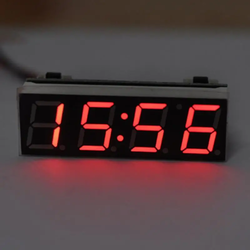 12V 24V Car Auto Digital Led Electronic Time Clock + Thermometer Voltmeter Three Colors For Choose | Автомобили и мотоциклы