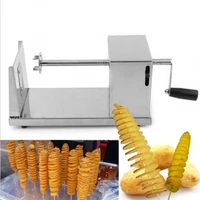 popular snack manual spiral potato slicer machine tornado potato cutter zf