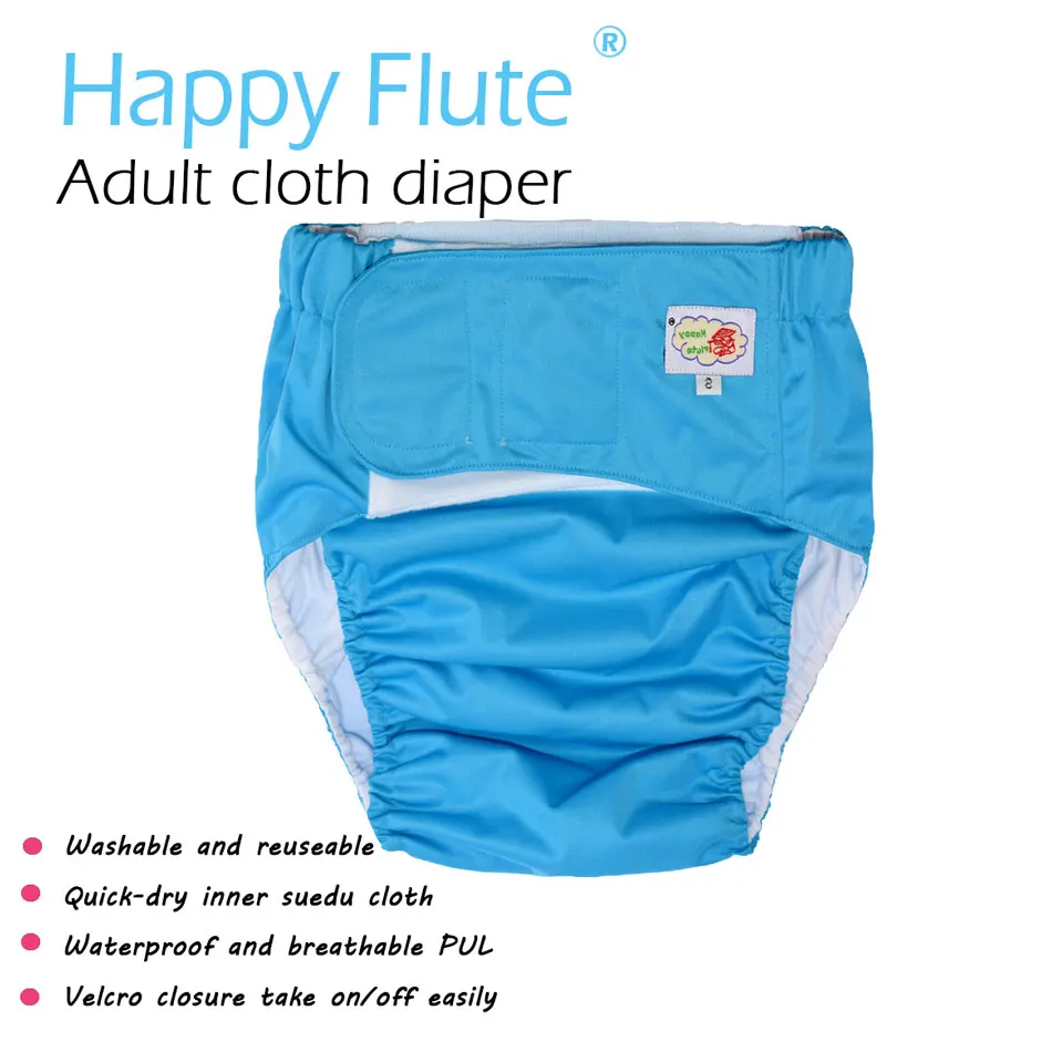 HappyFlute тканевые подгузники для взрослых, детей и дедушек, моющиеся и многоразовые