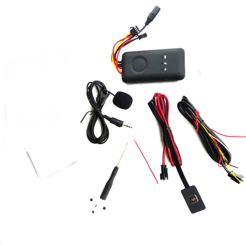 Автомобильный GPS трекер с аварийной сигнализацией внешний микрофон кнопка SOS