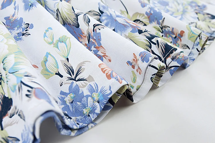 Платье с цветочным принтом Two Pro thoussure синее винтажное платье без рукавов|Женские