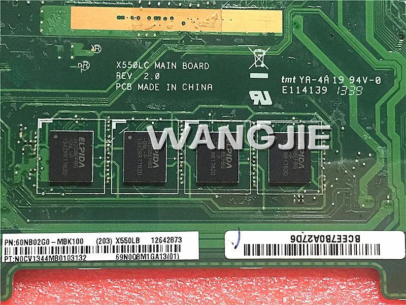 Для ASUS X552L X550LC материнская плата для ноутбука REV: 2 0 i5-4200U GT820M 100% рабочий |