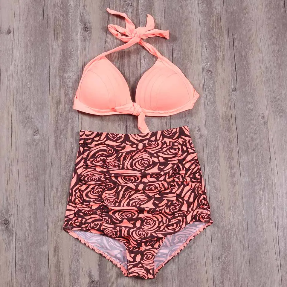 TQSKK 2019 Halter Top Платье бикини женский купальник сексуальный комплект купальные