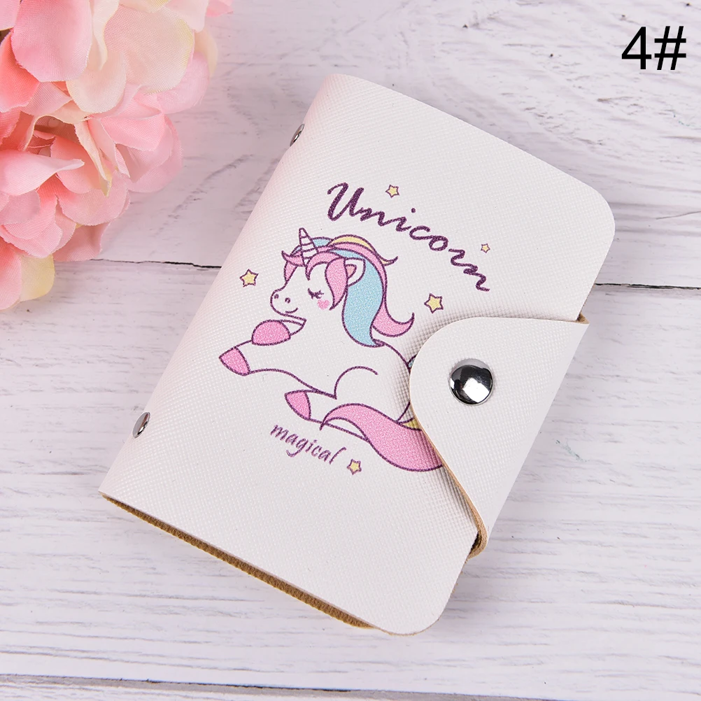 Милый единорог банк кредитные карты органайзер для женщин визитница ID держатель