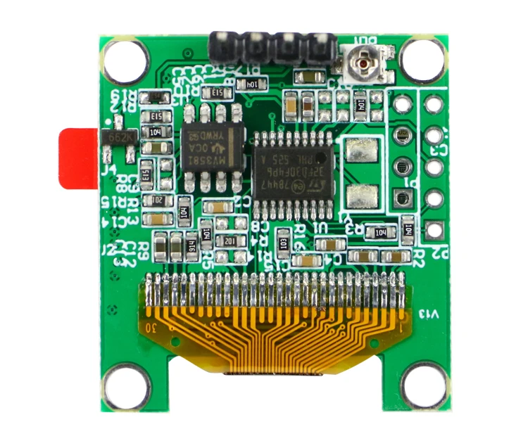 GHXAMP мини OLED музыкальный спектр дисплей VU метр Индикатор уровня модуль DIY наушники 3,3-5 в 8 видов эффектов 0,96 дюйма 28*30 мм