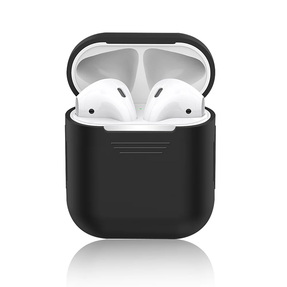 Силиконовый противоударный чехол для Airpods аксессуары наушников с Bluetooth Apple