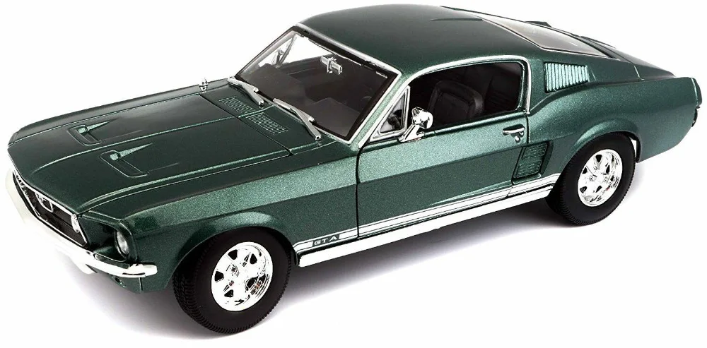 

Maisto 1:18 1967 Ford Mustang GTA Fastback литая модель гоночного автомобиля, новинка в коробке
