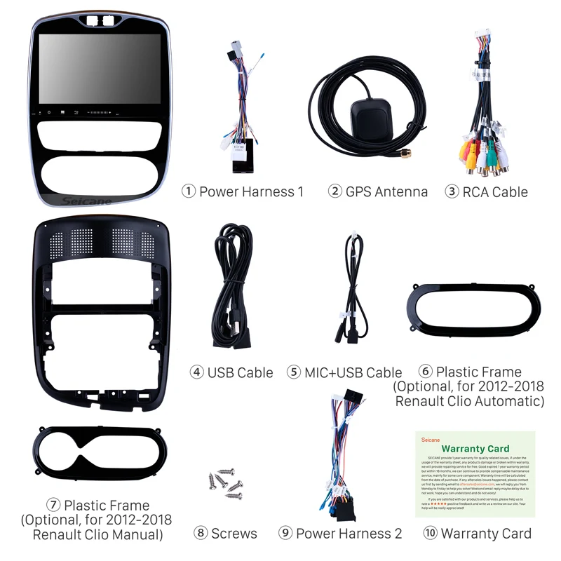 Автомагнитола Harfey 10 1 дюйма GPS Android 0 для Renault Clio Digital/Analog (AT) 2016 2017 2018 FM RDS Wi Fi