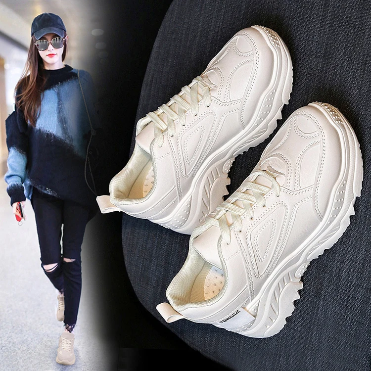 Women Sneakers Autumn Fashion Casual Shoes Woman Comfortable Breathable Flats Female Platform Chaussure Femm | Обувь