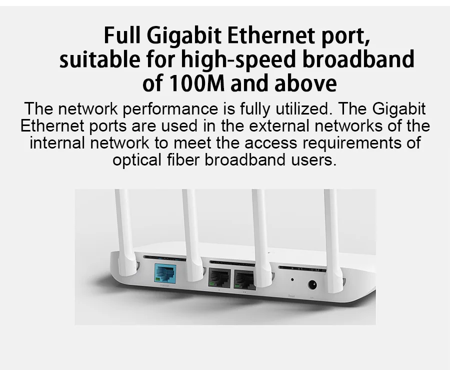 Xiaomi Mi Wi-Fi роутер 4 WiFi повторитель 2,4G 5GHz 128MB DDR3-1200 двухдиапазонный двухъядерный 880MHz беспроводной маршрутизатор с управлением через приложение