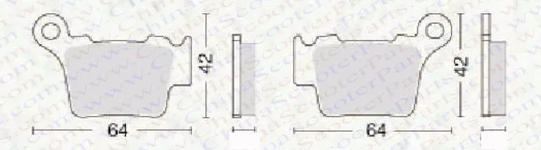 2 пары Задняя Тормозная колодка для KTM 125/200/250/300 SX EXC EXC200 2004- 05 06 07 08 09, 10, 11, 12, 13 лет, FA368