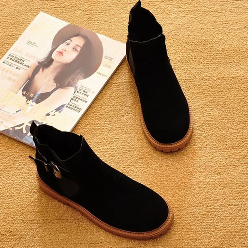 Женские ботинки Челси зимние большого размера 41 T023 2019|botas fashion|chelsea bootsboots ladies |