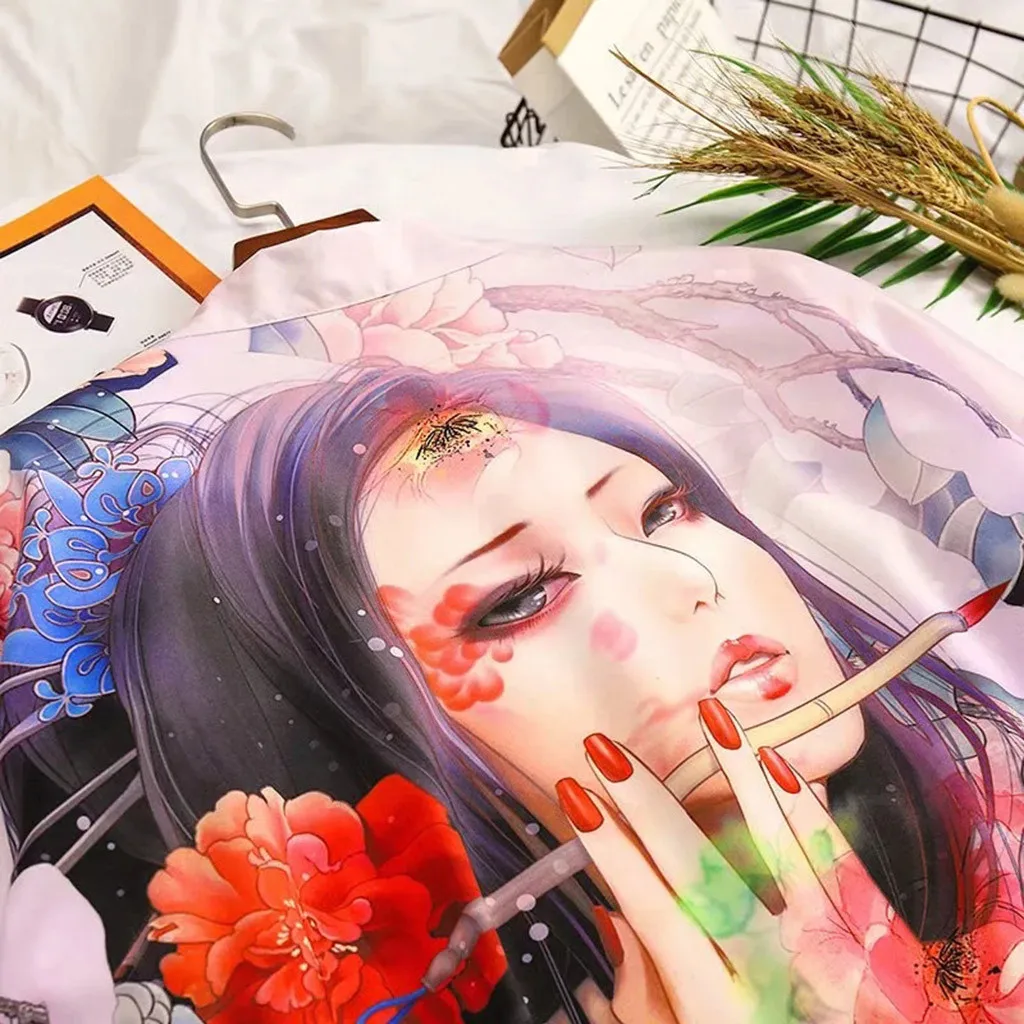 Harajuku мужские топы кимоно кардиган пальто лето весна одежда мужской свитер индивидуальность печати Блузка для мужчин верхняя одежда Горячая