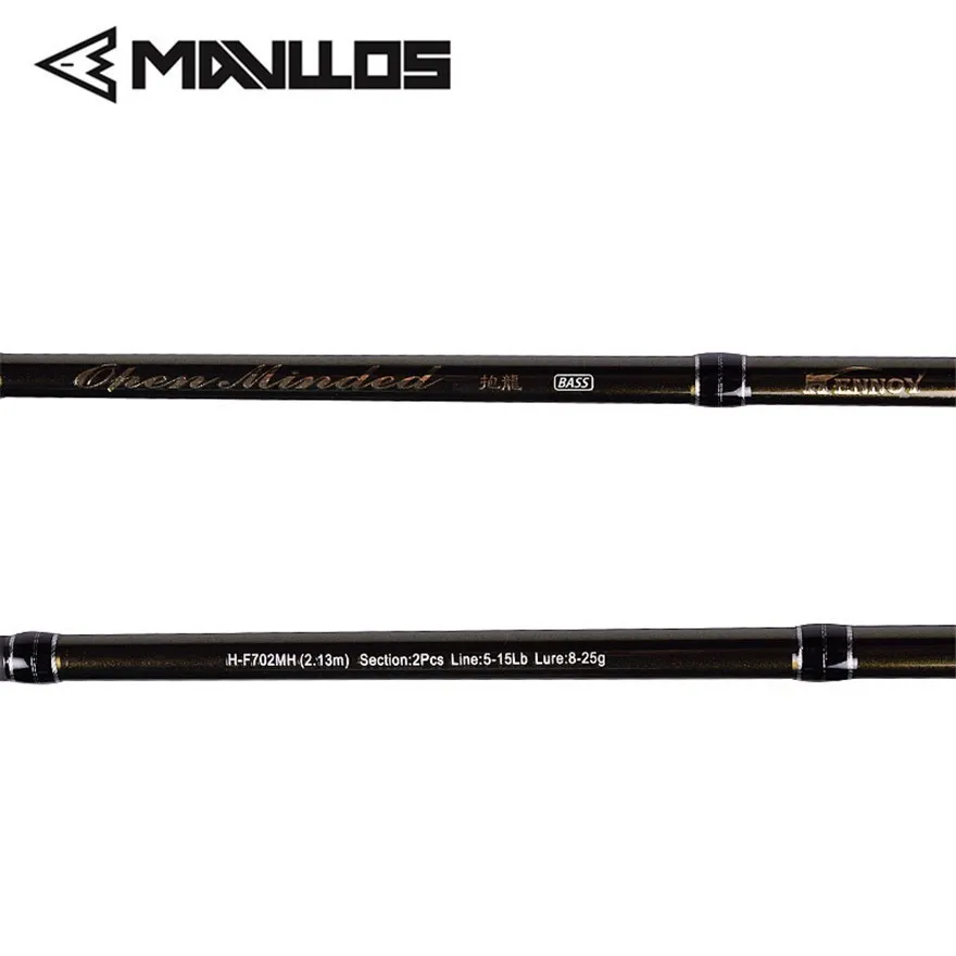 Mavllos 2 Tip Carbon Fishing Rod Lure Weight 8-25g Whole Set FUJI Guide Ring Seat Ultralight Saltwater Spinning Casting | Спорт и