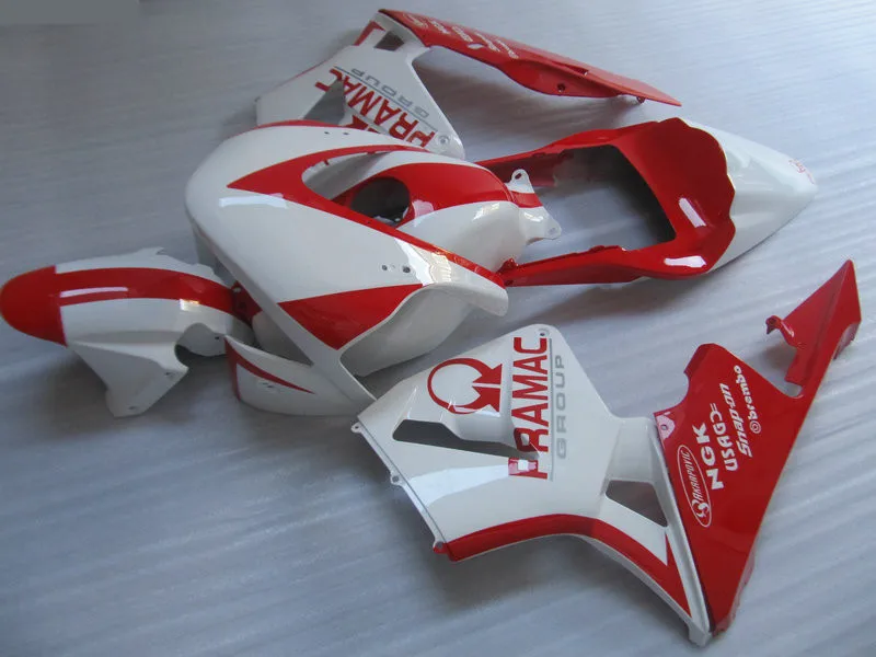 Гоночная версия обтекатель комплект для HONDA CBR600RR F5 03 04 CBR 600RR CBR 600 2003 2004 ABS красные, белые обтекатели комплект+ подарки HG07