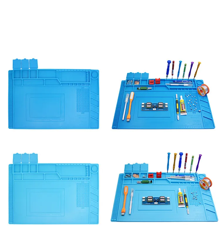 M Треугольный коврик для пайки Теплоизоляционный силиконовый ремонтный Коврик