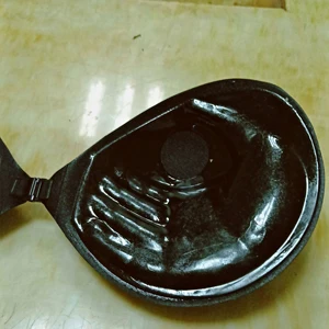 Черный BEFORW новое нижнее белье утолщение пальмовое нижнее белье собранные Adam's Hand силиконовые груди стикер бюстгальтер Лидер продаж для женщин - Цвет: Черный