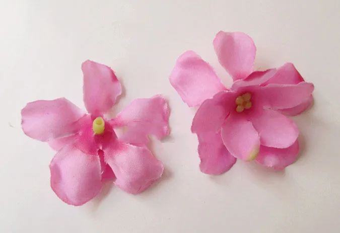 Искусственные головки цветов гортензии украшение из шелка с цветочным узором