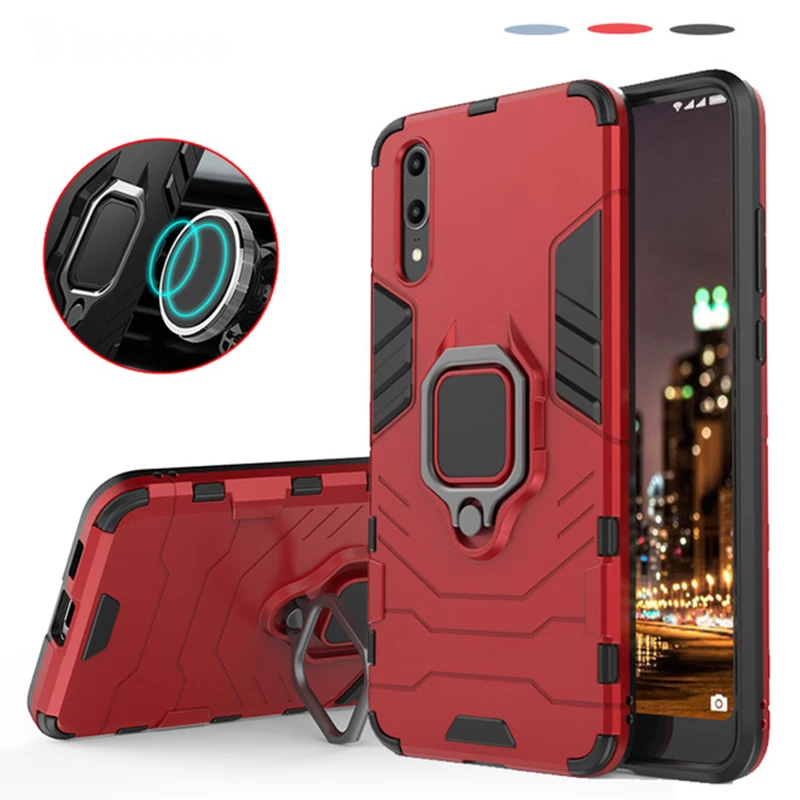 Бронированный Магнитный чехол для huawei P30 P20 Pro Lite Mate20 X Psmart Y7 Y9 Honor 8X MAX Enjoy 7 7C 7S автомобильный держатель задняя крышка