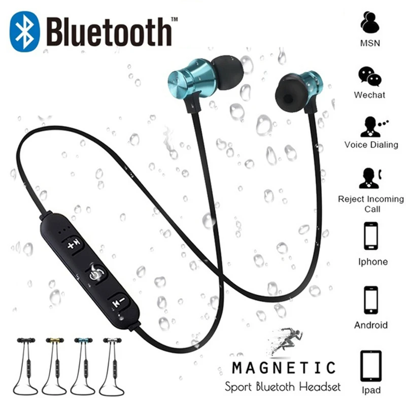 XT-11 Bluetooth наушники спортивные беспроводные металлические магнитные с микрофоном
