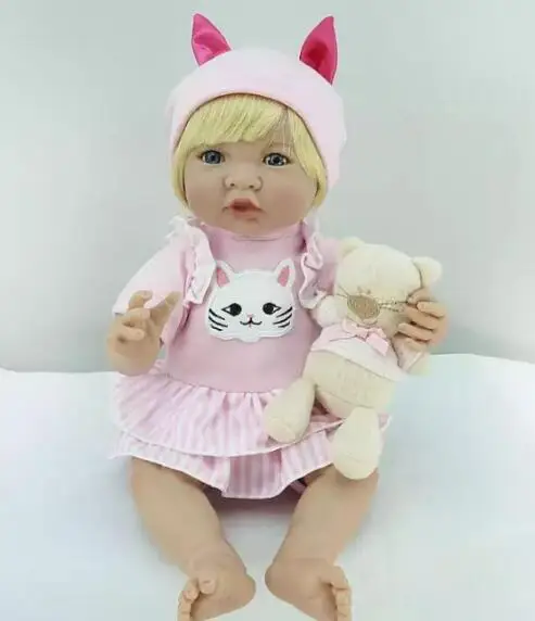 Силиконовые виниловые куклы menina Boneca Reborn 53 см мягкие хлопковые для новорожденных