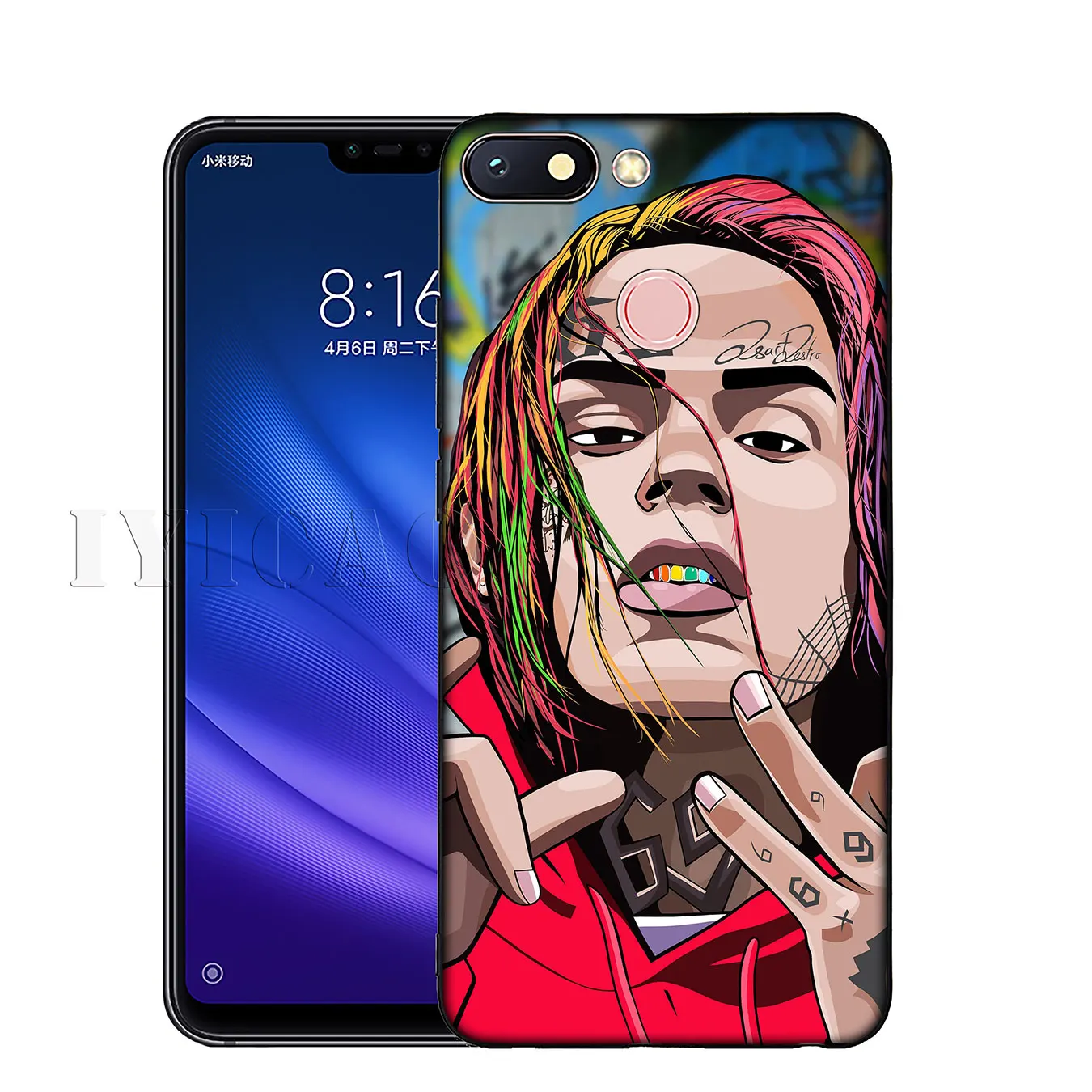 IYICAO 6ix9ine Tekashi69 Мягкий силиконовый чехол для телефона в стиле хип-хоп Xiaomi Redmi K20 8A 7A 6A