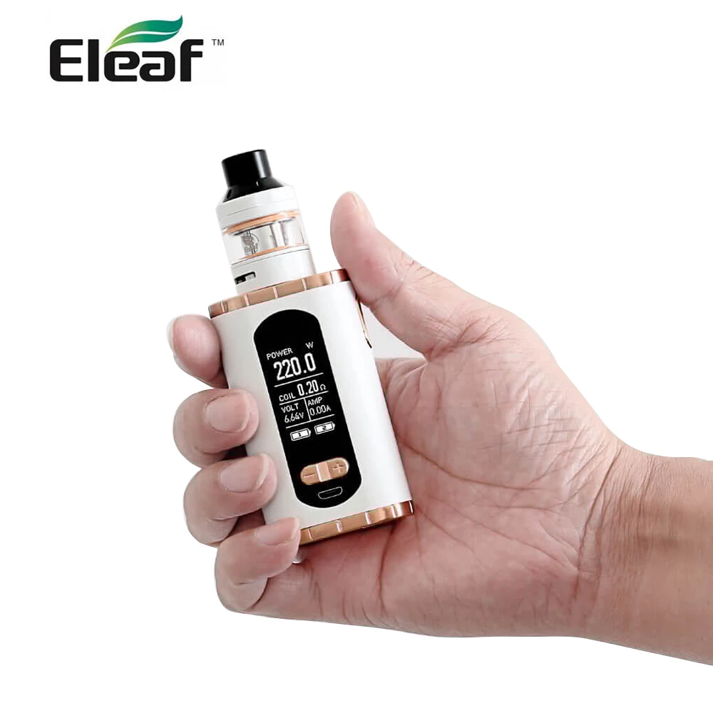 Оригинальный Eleaf вызов с Элло т Полный комплект 18650 батареей 220 Вт HW3/HW4 катушка Макс 2 мл/4 мл бак 1 3 дюйма