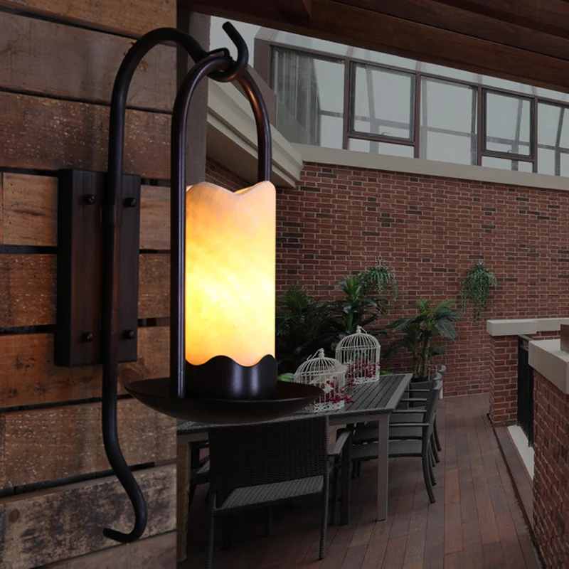 Американские деревенские идиллические полевые настенные светильники для ванной