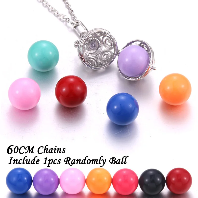 Золотой и бронзовый мексиканский музыкальный медальон с шариком ожерелье для