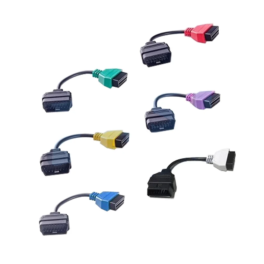 6 Цвет диагностические кабели грифели для MultiECUScan / FiatECUScan Fiat Alfa Romeo и Lancia 3 шт./компл.