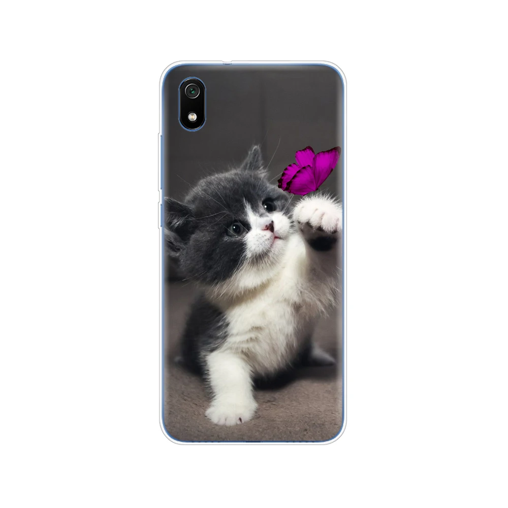 61905 Силиконовый чехол для xiaomi redmi 7a, чехлы, мягкая задняя крышка из ТПУ для redmi 7 a, бампер hongmi 7a, чехол для телефона, полная Защита, Чехол - Цвет: 61905
