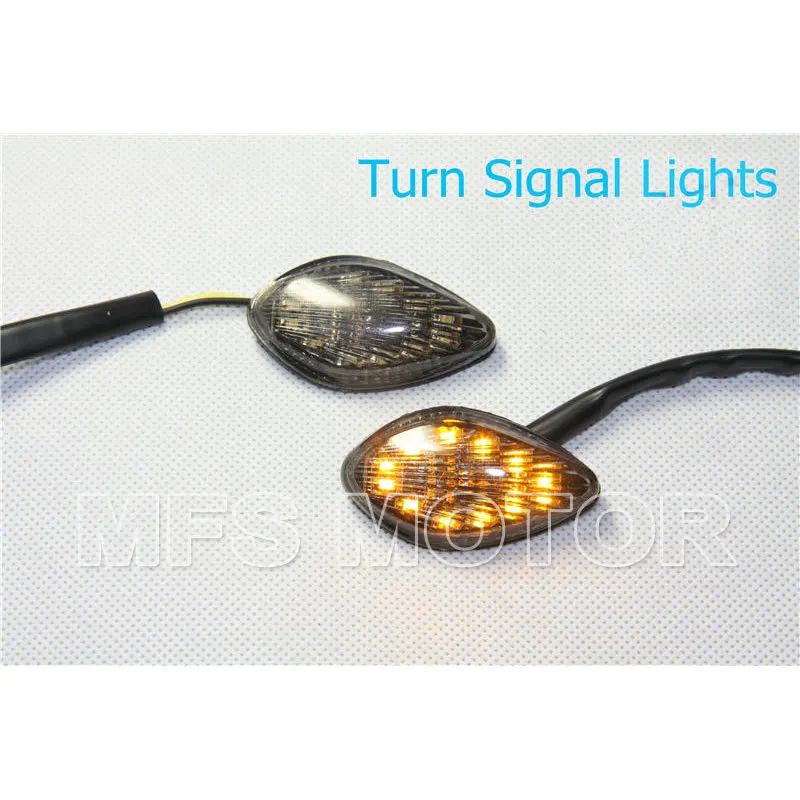 Запчасти для мотоциклов Светодиодные поворотники с заподлицо от дыма светильник