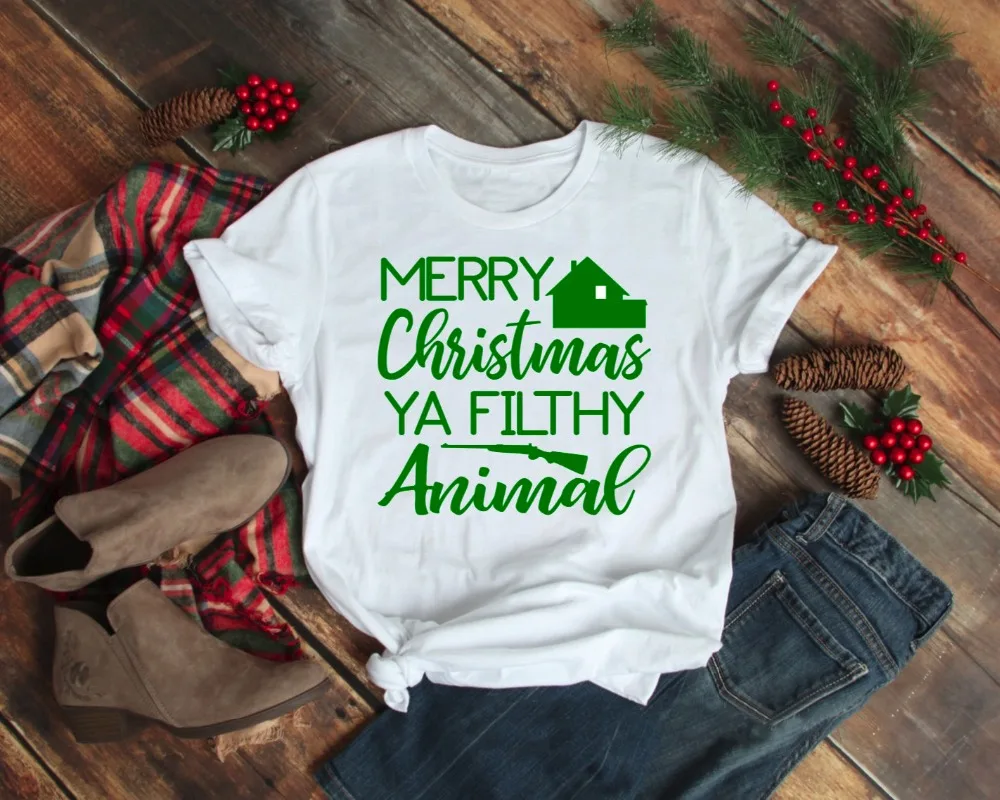 

Merry Christmas Ya Filthy Animal unisex t-shirt Home Alone Christmas movie gang funny graphic casual aesthetic tumblr shirt tees