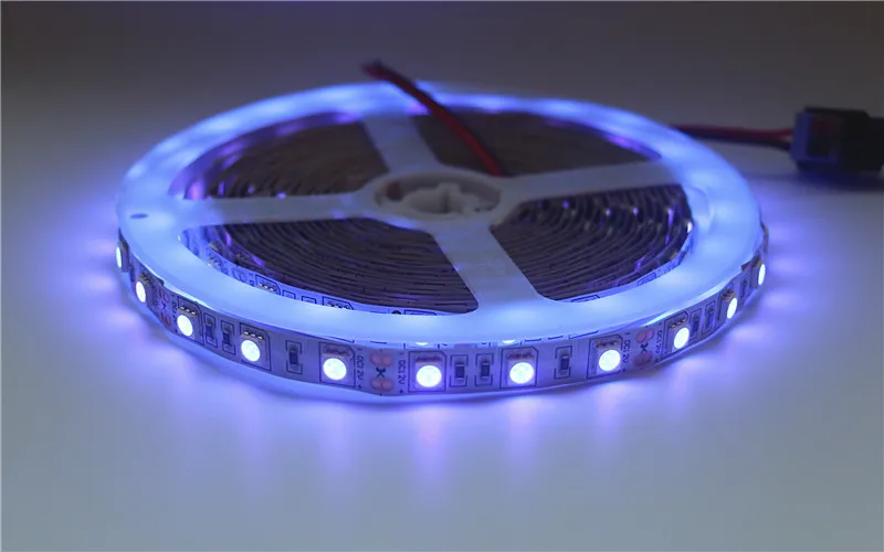 12V ультрафиолетовый черный светильник SMD 5050 60 светодиодный s/m УФ светодиодный ленточный светильник светодиодный ленточный фиолетовый гибкий светильник+ диммер+ 12V адаптер питания