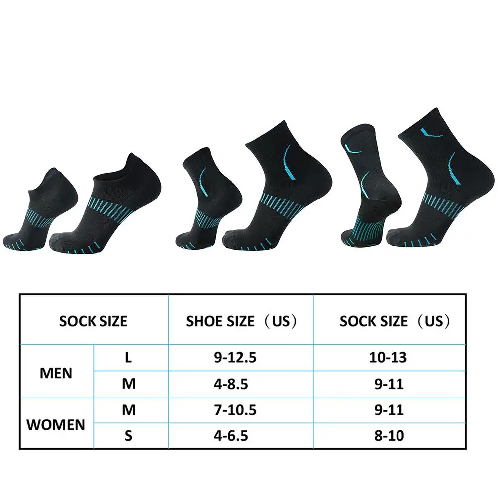 Мужские спортивные носки черные для пешего туризма на открытом воздухе Башмачки