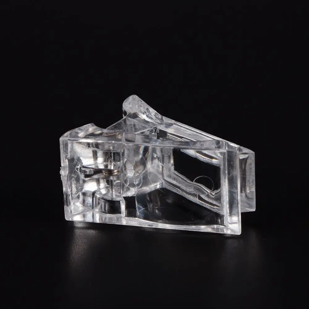 Поли гель для ногтей Клей Держатель фиксированного клипса накладные ногти ног