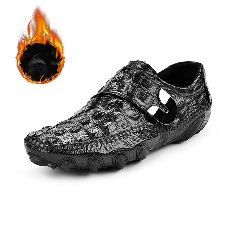 Мужская классическая повседневная кожаная обувь MYCOLEN из крокодиловой кожи