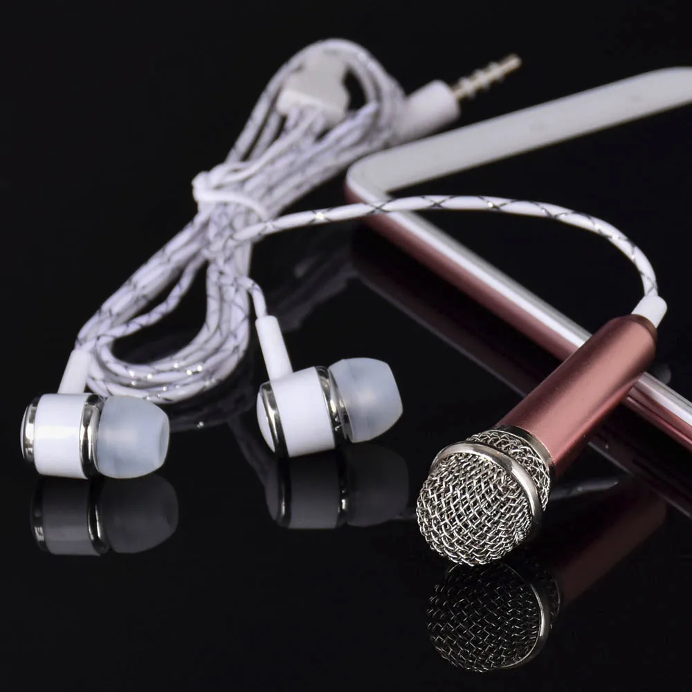 Беспроводной конденсаторный микрофон для караоке Bluetooth наушники телефона